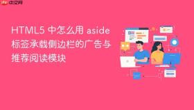 html5 中怎么用 aside 标签承载侧边栏的广告与推荐阅读模块