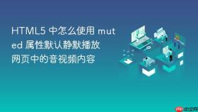 html5 中怎么使用 muted 属性默认静默播放网页中的音视频内容