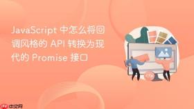 javascript 中怎么将回调风格的 api 转换为现代的 promise 接口