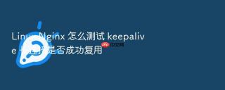 Linux Nginx 怎么测试 keepalive 长连接是否成功复用