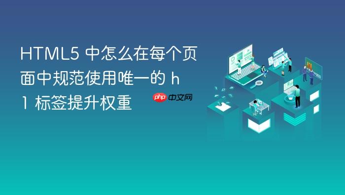 html5 中怎么在每个页面中规范使用唯一的 h1 标签提升权重