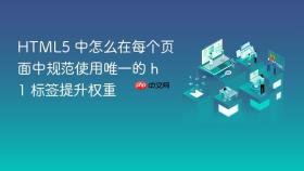 html5 中怎么在每个页面中规范使用唯一的 h1 标签提升权重