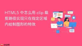 html5 中怎么用 clip 裁剪路径实现只在指定区域内绘制图形的特效