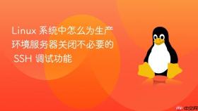 Linux 系统中怎么为生产环境服务器关闭不必要的 SSH 调试功能
