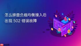 怎么排查负载均衡接入后出现 502 错误故障