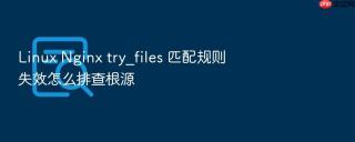Linux Nginx try_files 匹配规则失效怎么排查根源