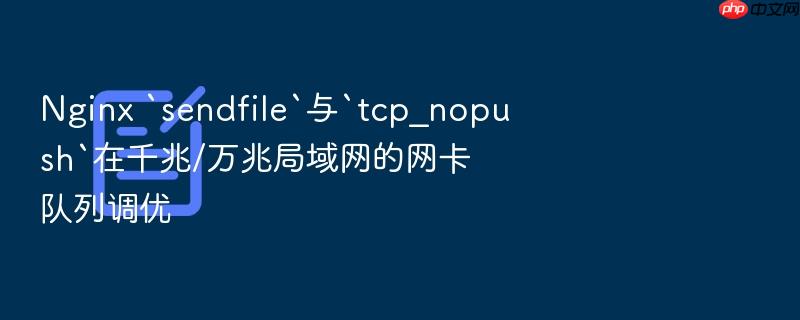 nginx `sendfile`与`tcp_nopush`在千兆/万兆局域网的网卡队列调优