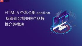 HTML5 中怎么用 section 标签组合相关的产品特性介绍模块
