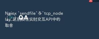 Nginx `sendfile`与`tcp_nodelay`区别及在实时交互API中的取舍