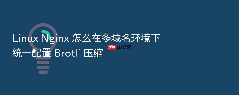 linux nginx 怎么在多域名环境下统一配置 brotli 压缩