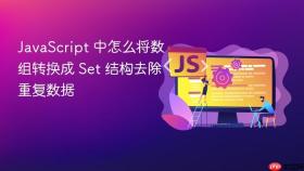 javascript 中怎么将数组转换成 set 结构去除重复数据