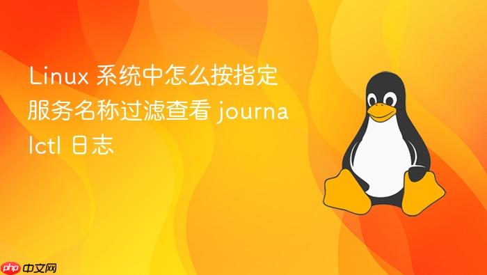 linux 系统中怎么按指定服务名称过滤查看 journalctl 日志
