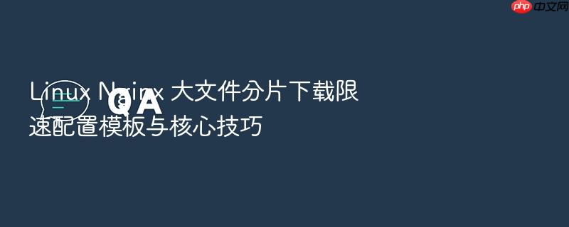 linux nginx 大文件分片下载限速配置模板与核心技巧