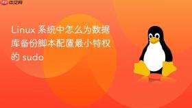 Linux 系统中怎么为数据库备份脚本配置最小特权的 sudo