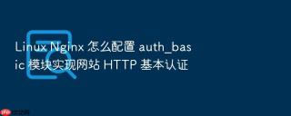linux nginx 怎么配置 auth_basic 模块实现网站 http 基本认证