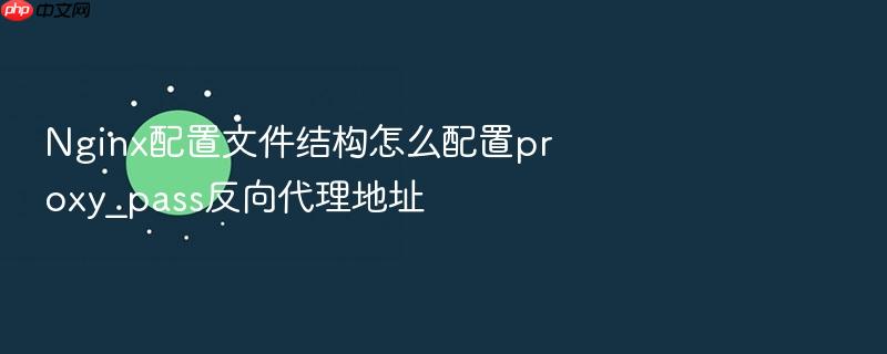 nginx配置文件结构怎么配置proxy_pass反向代理地址