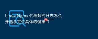 Linux Nginx 代理超时日志怎么开启与定位具体的慢接口