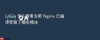 Linux 怎么查看当前 Nginx 已编译安装了哪些模块