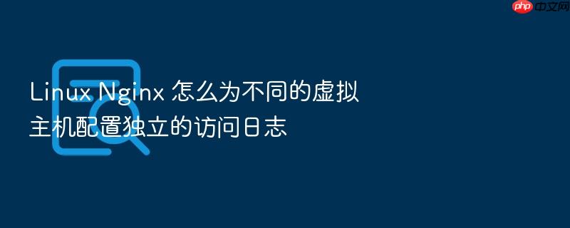 linux nginx 怎么为不同的虚拟主机配置独立的访问日志