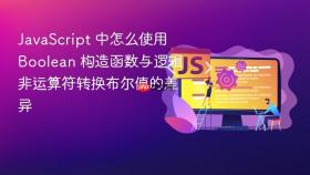javascript 中怎么使用 boolean 构造函数与逻辑非运算符转换布尔值的差异