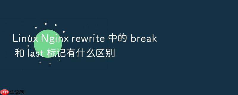 linux nginx rewrite 中的 break 和 last 标记有什么区别