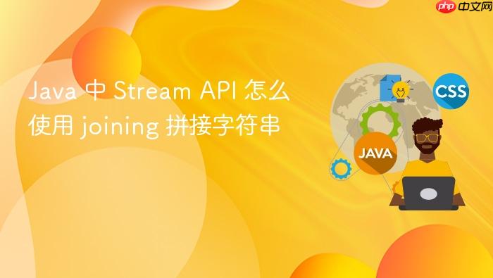 java 中 stream api 怎么使用 joining 拼接字符串