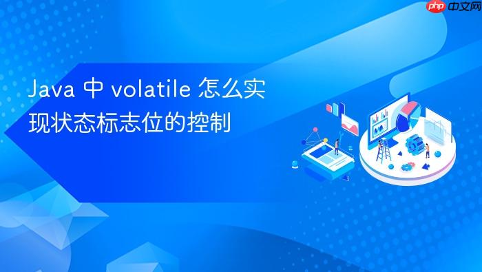 java 中 volatile 怎么实现状态标志位的控制