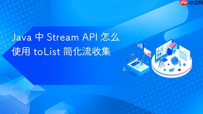java 中 stream api 怎么使用 tolist 简化流收集