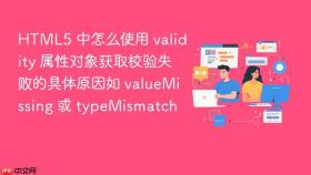 html5 中怎么使用 validity 属性对象获取校验失败的具体原因如 valuemissing 或 typemismatch