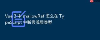 Vue 3 中 shallowRef 怎么在 TypeScript 中断言浅层类型