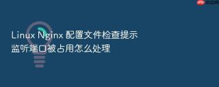 Linux Nginx 配置文件检查提示监听端口被占用怎么处理