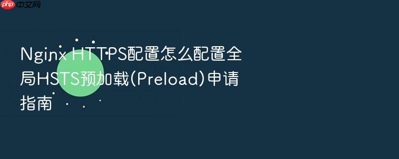 nginx https配置怎么配置全局hsts预加载(preload)申请指南