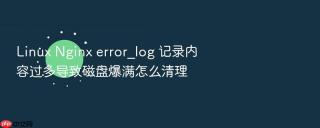 linux nginx error_log 记录内容过多导致磁盘爆满怎么清理