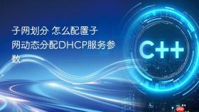 子网划分 怎么配置子网动态分配DHCP服务参数