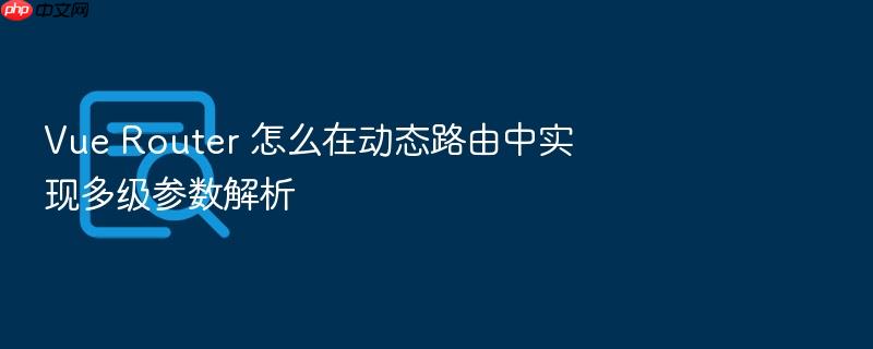 vue router 怎么在动态路由中实现多级参数解析