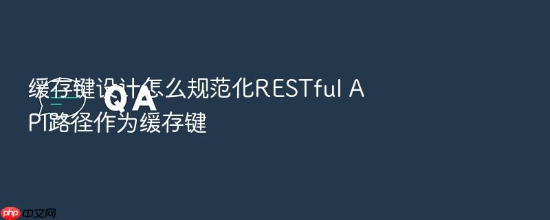 缓存键设计怎么规范化restful api路径作为缓存键
