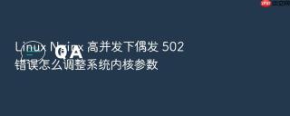 Linux Nginx 高并发下偶发 502 错误怎么调整系统内核参数