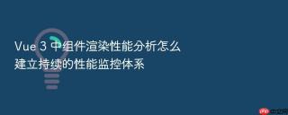 Vue 3 中组件渲染性能分析怎么建立持续的性能监控体系