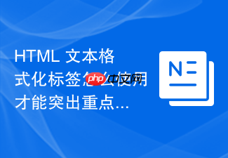 html 文本格式化标签怎么使用才能突出重点