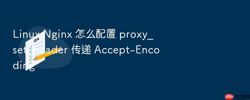 linux nginx 怎么配置 proxy_set_header 传递 accept-encoding
