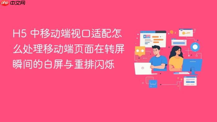 h5 中移动端视口适配怎么处理移动端页面在转屏瞬间的白屏与重排闪烁