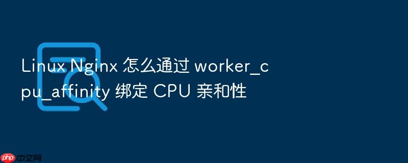 linux nginx 怎么通过 worker_cpu_affinity 绑定 cpu 亲和性