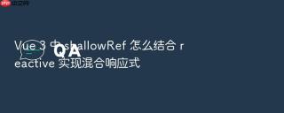 vue 3 中 shallowref 怎么结合 reactive 实现混合响应式