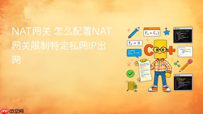 nat网关 怎么配置nat网关限制特定私网ip出网