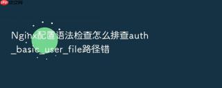 nginx配置语法检查怎么排查auth_basic_user_file路径错