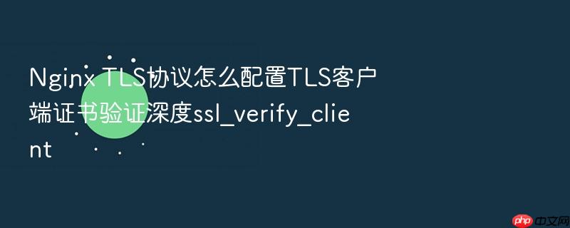 nginx tls协议怎么配置tls客户端证书验证深度ssl_verify_client