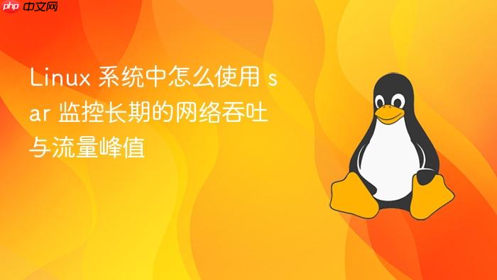 linux 系统中怎么使用 sar 监控长期的网络吞吐与流量峰值