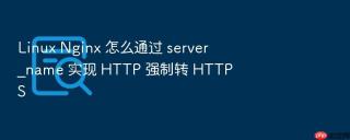 Linux Nginx 怎么通过 server_name 实现 HTTP 强制转 HTTPS