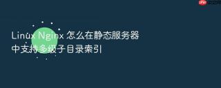 linux nginx 怎么在静态服务器中支持多级子目录索引