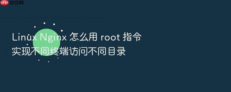 linux nginx 怎么用 root 指令实现不同终端访问不同目录